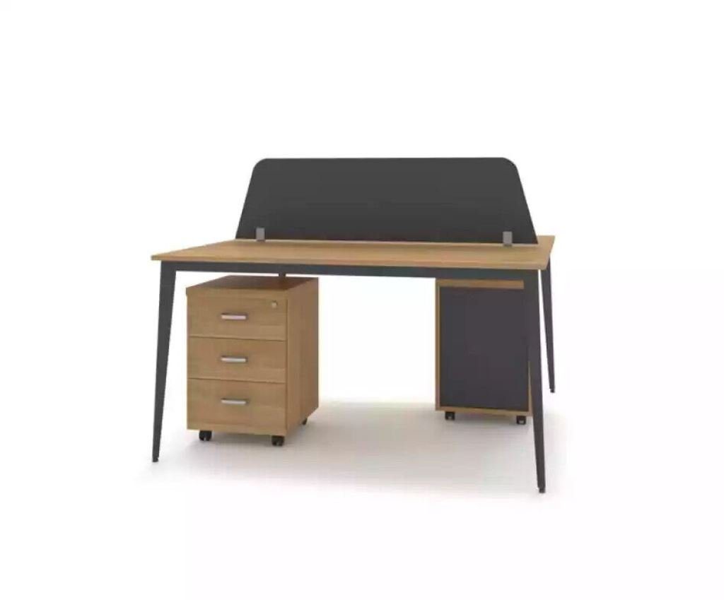 Schreibtisch 2 Schreibtisch Tische JVmoebel Möbel Tisch Personen (1-St), in Europa Counter Team Made Büro
