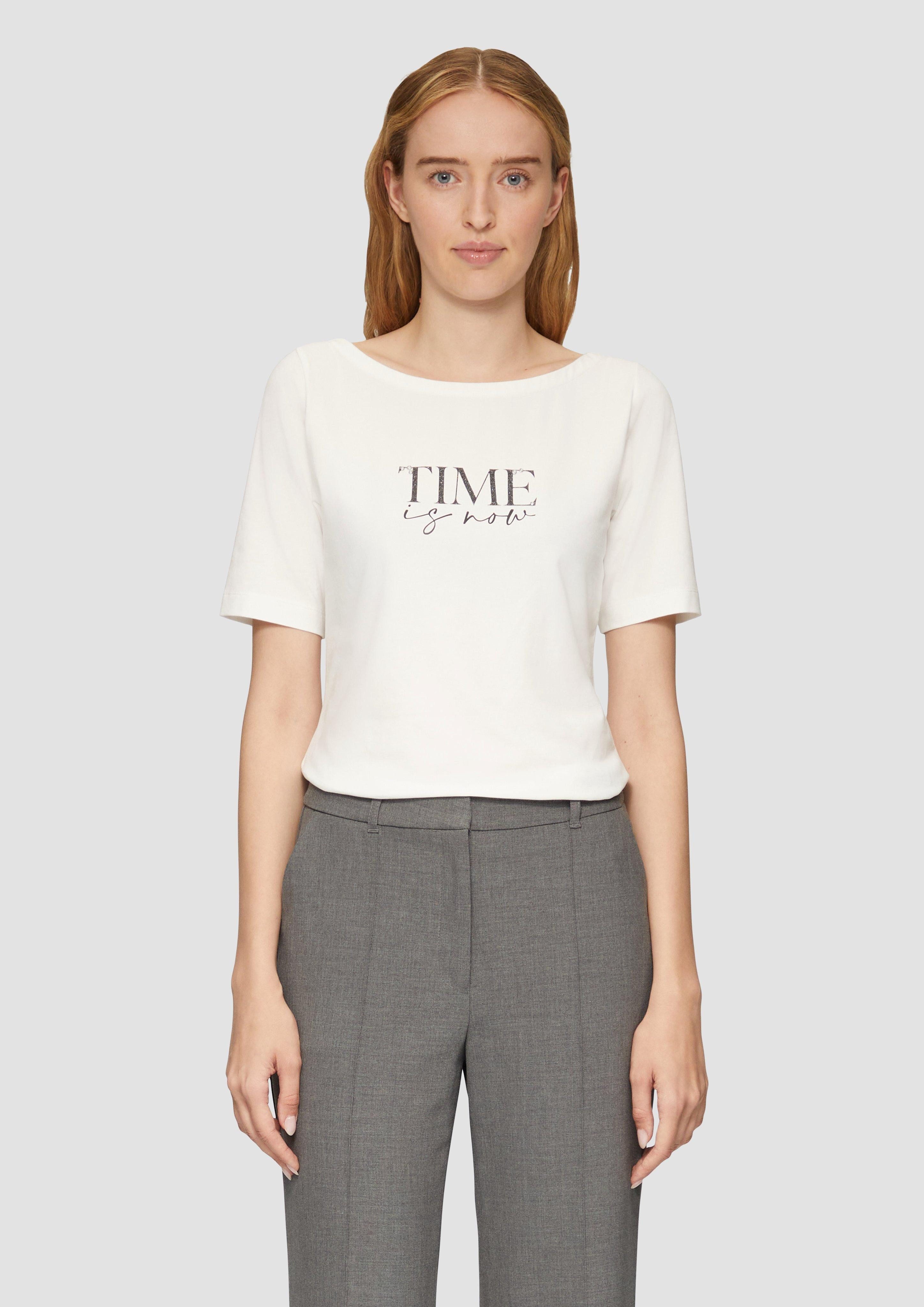 s.Oliver BLACK LABEL Kurzarmshirt T-Shirt mit günstig online kaufen