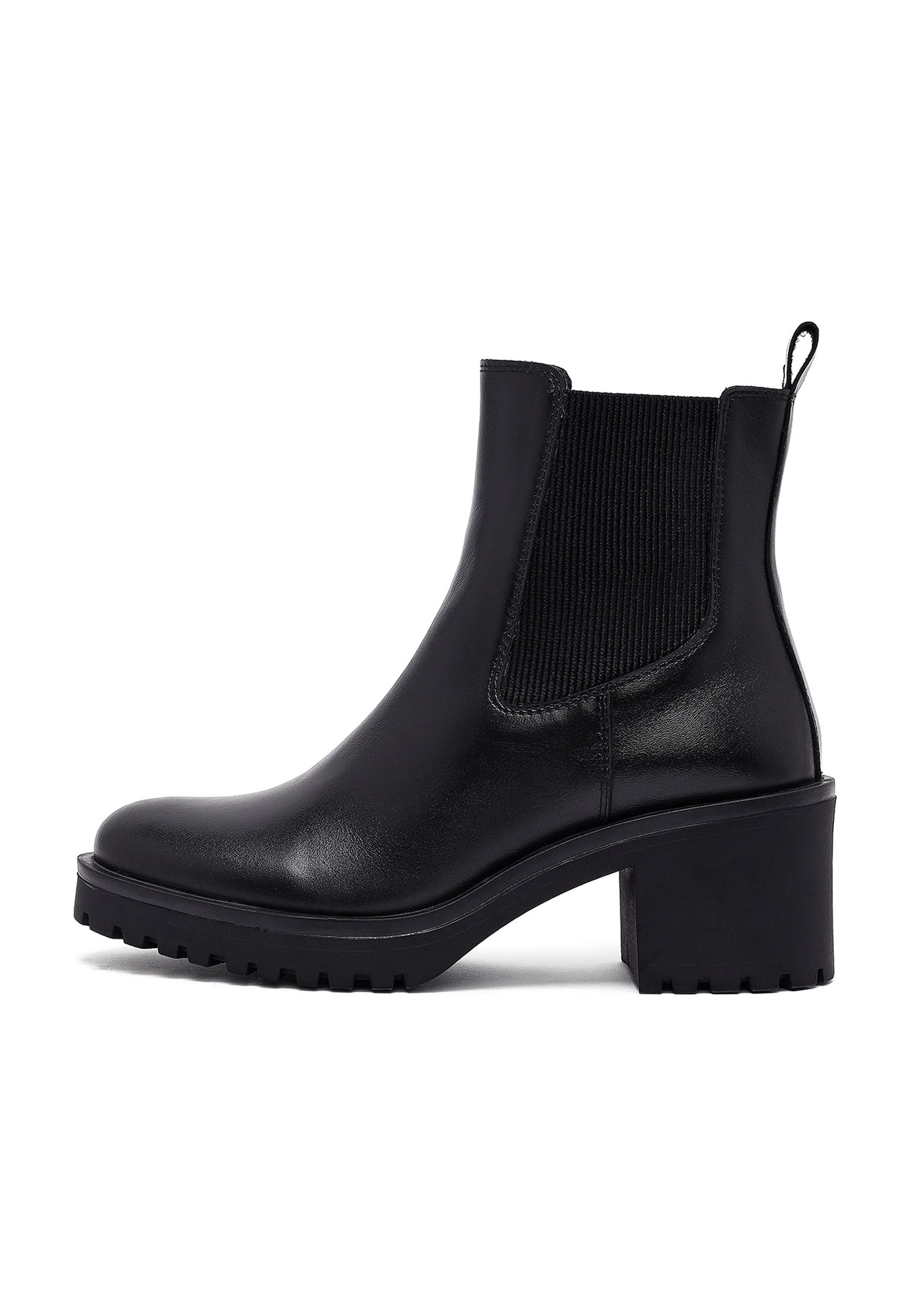 Derimod Leder Chelsea Boots Mit Plateau Und Blockabsatz Chelseaboots