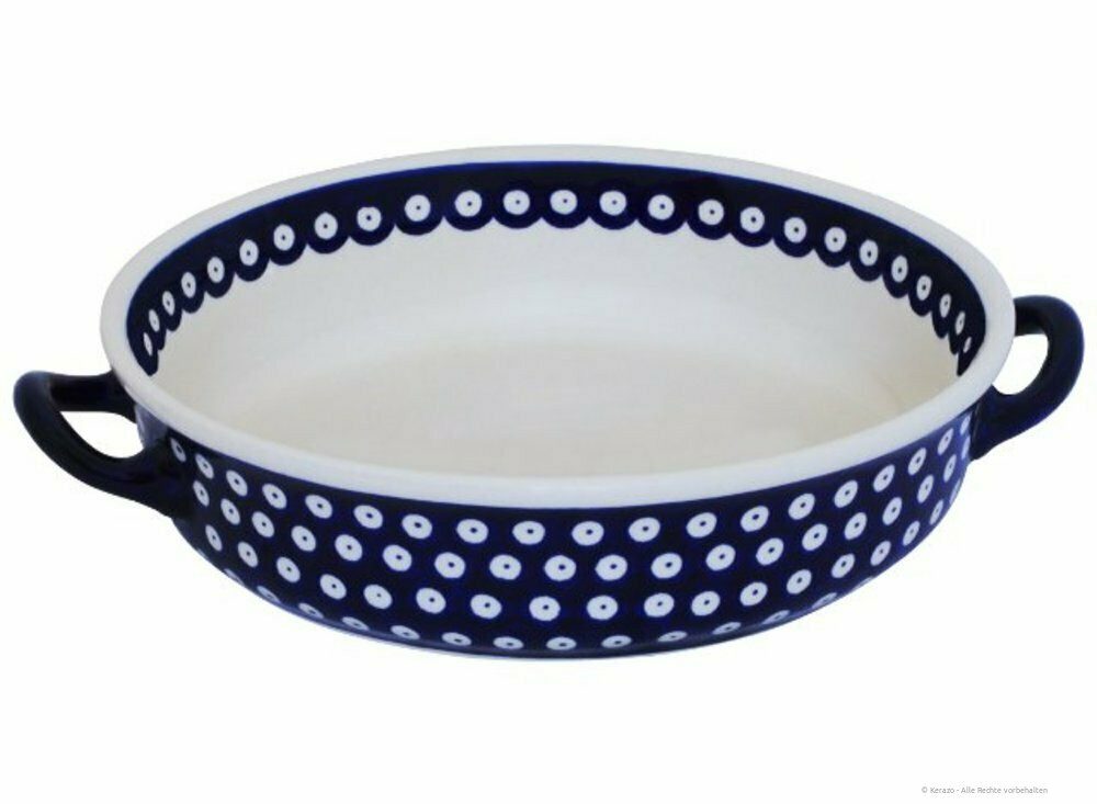 Bunzlauer Keramik Auflaufform Bunzlauer Keramik große runde 1,7L Auflaufform 26,4x6,7cm Dekor 42, Keramik
