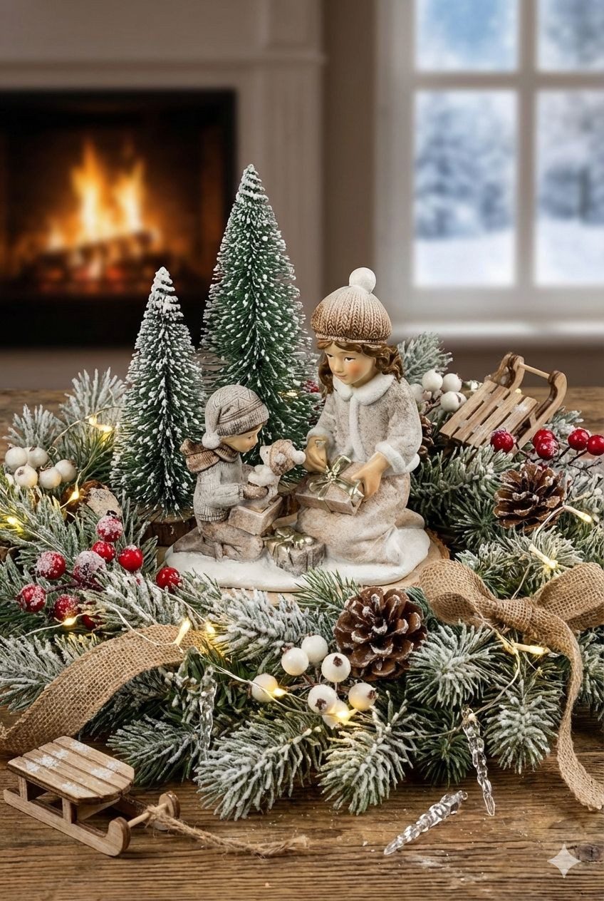 formano Dekofigur Weihnachtsfiguren Nostalgische Winterkinder 9 cm günstig online kaufen