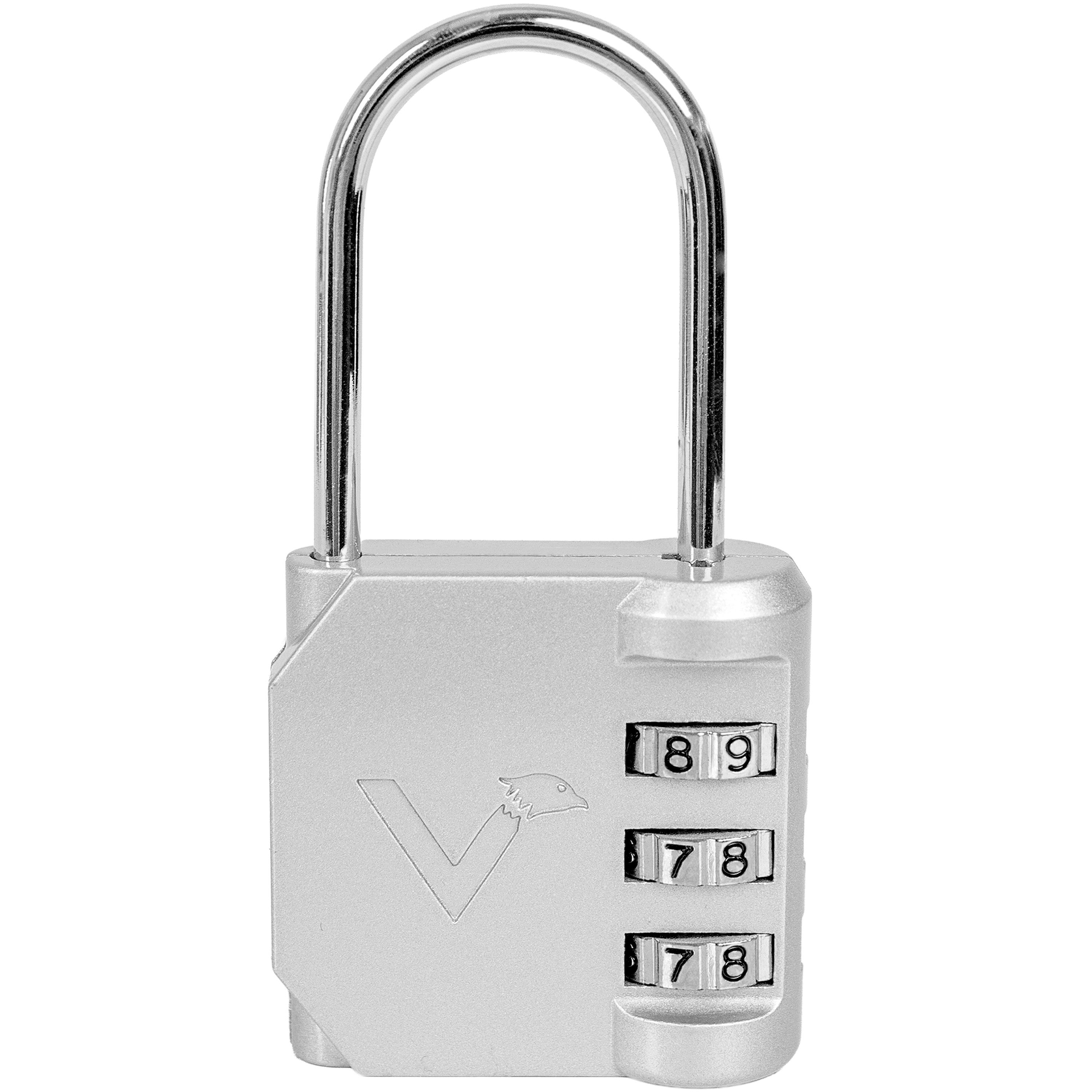 Valkental Zahlenbügelschloss QuickLock, verriegelt Fahrradtasche an Gepäckträger