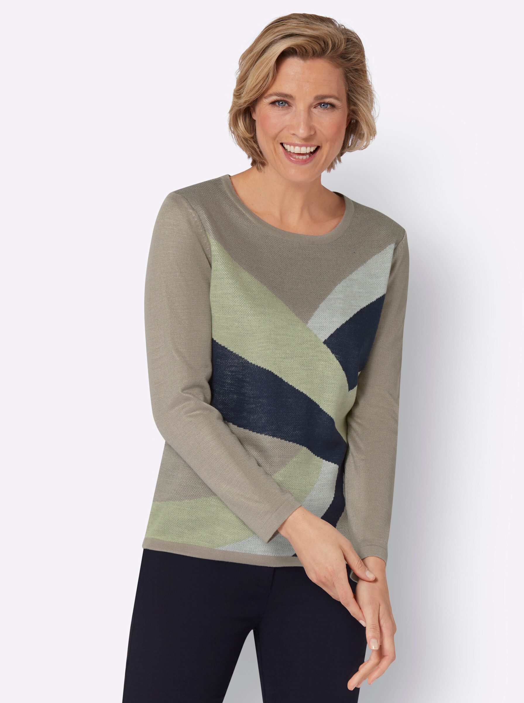 Strickpullover Jacquard-Pullover