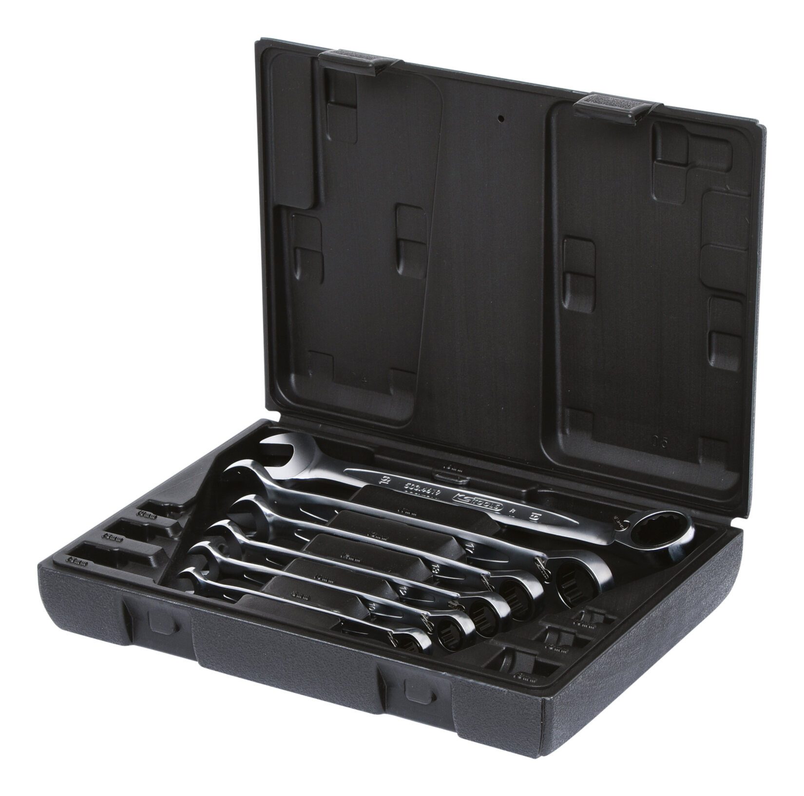 KS Tools Ratschenringschlüssel GEARplus (6 St), Ratschenringmaulschlüssel-Satz, umschaltbar, 6-teilig