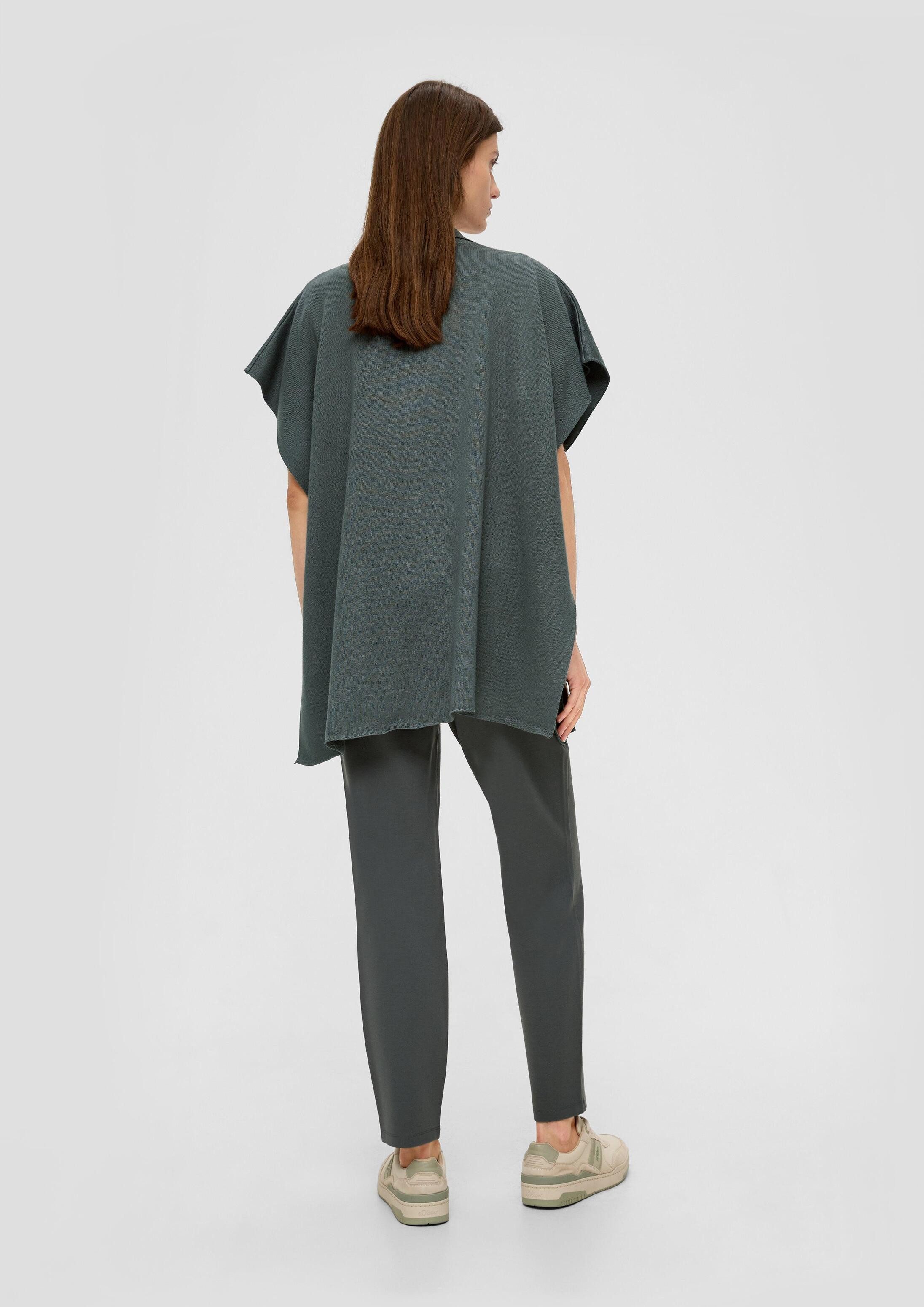 s.Oliver Poncho Indoor-Poncho Strickponcho aus Viskosemix