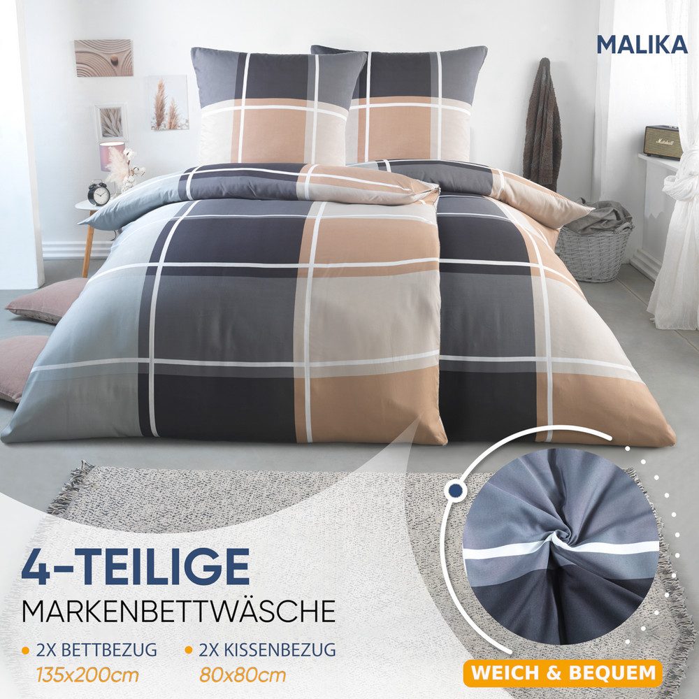 Malika Bettwäsche 2x 135x200 + 2x günstig online kaufen