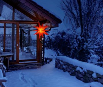 BONETTI LED Stern Weihnachtsstern, 3D Nordlicht, LED fest integriert, Farbwechsler, RGB, Ø 57 cm, mit 6-Stunden-Timer und Farbwechsler, Weihnachtsdeko aussen