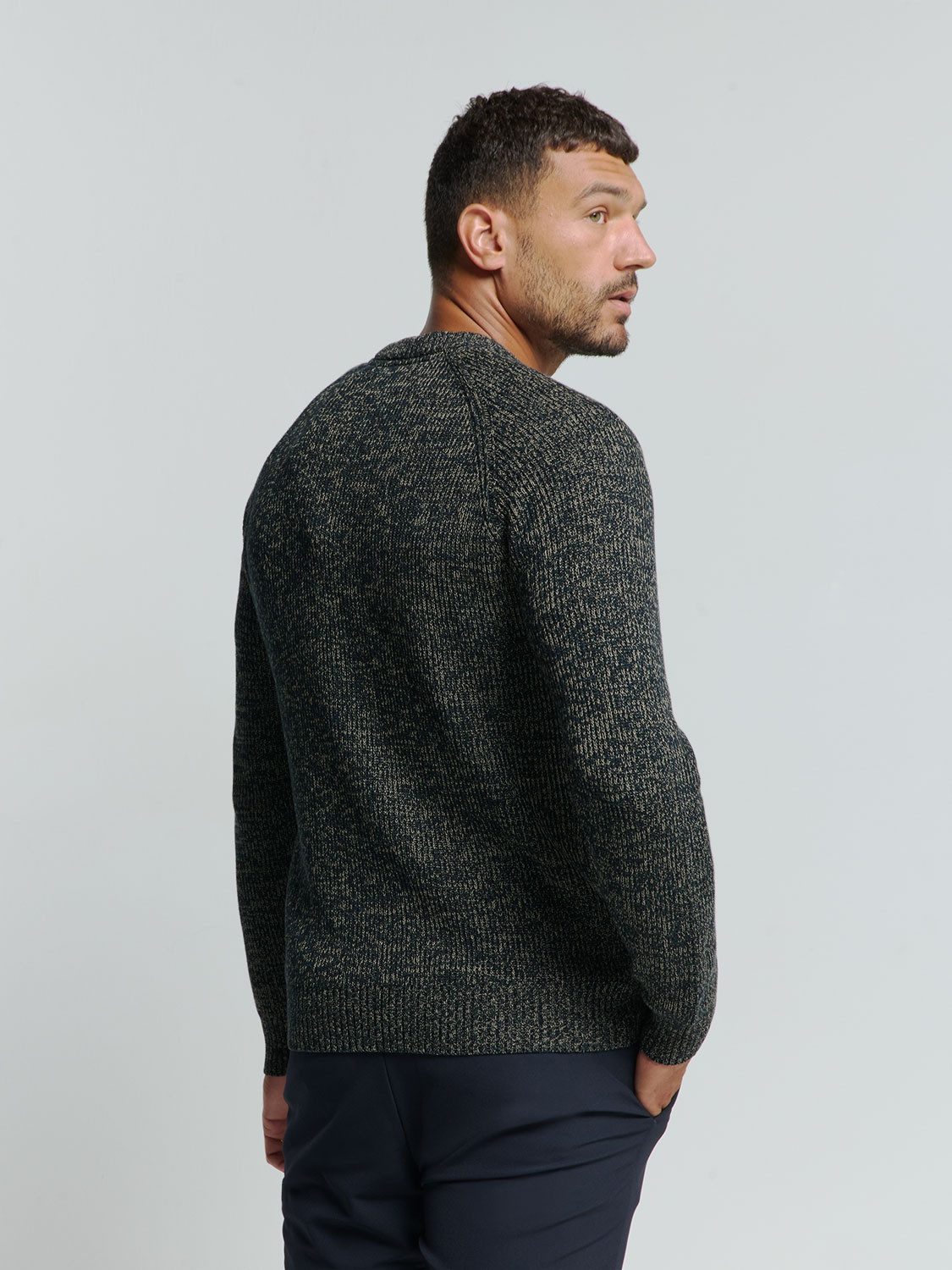 NO EXCESS Strickpullover in melierter Optik günstig online kaufen