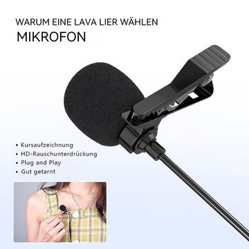 Hikity Mikrofon Universal 3.5mm Klinke Externes Microfon Für Autoradio GPS Navi DVD PC, Universal tragbar externes Mikrofon