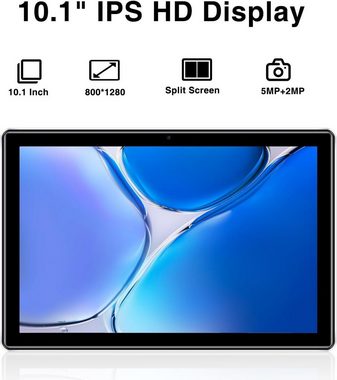 DOOGEE 5060mAh 7 GB RAM TÜV Augenschutz/Bluetooth 5.0/OTG/Typ C Tablet (10", 64 GB, Android 13, Kinder-Entertainment für unterwegs)