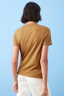 Next T-Shirt T-Shirt mit unversäumtem Saum, Kurzgröße (1-tlg)