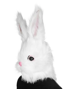 Metamorph Verkleidungsmaske Flauschiges Kaninchen, Realistisch gestaltete Vollmaske