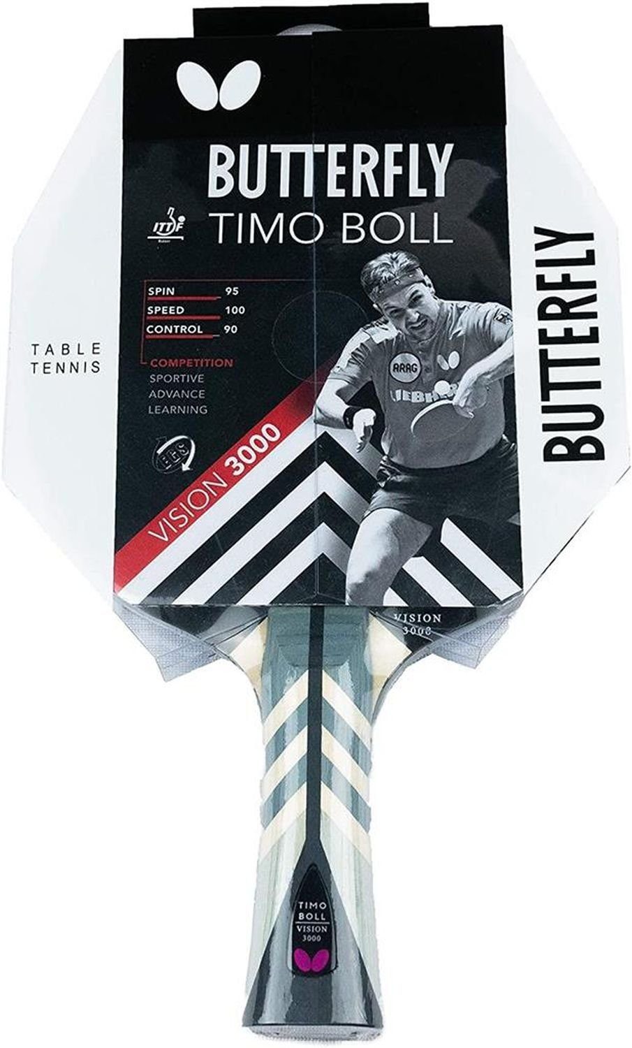 Boll Table Racket Tennis Tischtennis Timo Bat Vision Tischtennisschläger Schläger 3000, Butterfly