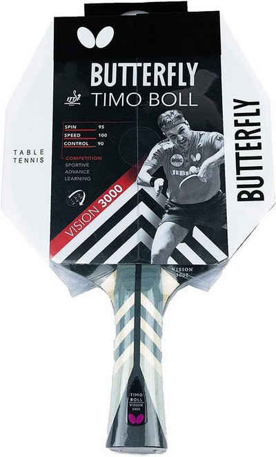 Butterfly Tischtennisschläger Timo Boll Vision 3000, Tischtennis Schläger Racket Table Tennis Bat