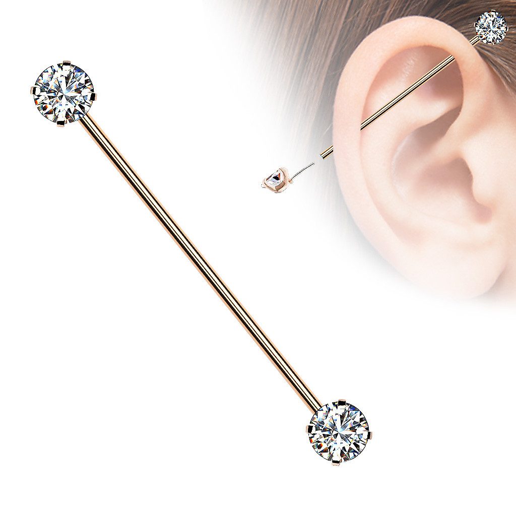 Taffstyle Piercing-Set Industrial Piercing Langhantel Barbell günstig online kaufen