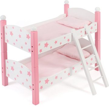 CHIC2000 Puppenbett Stars Pink, auch als zwei Einzelbetten verwendbar