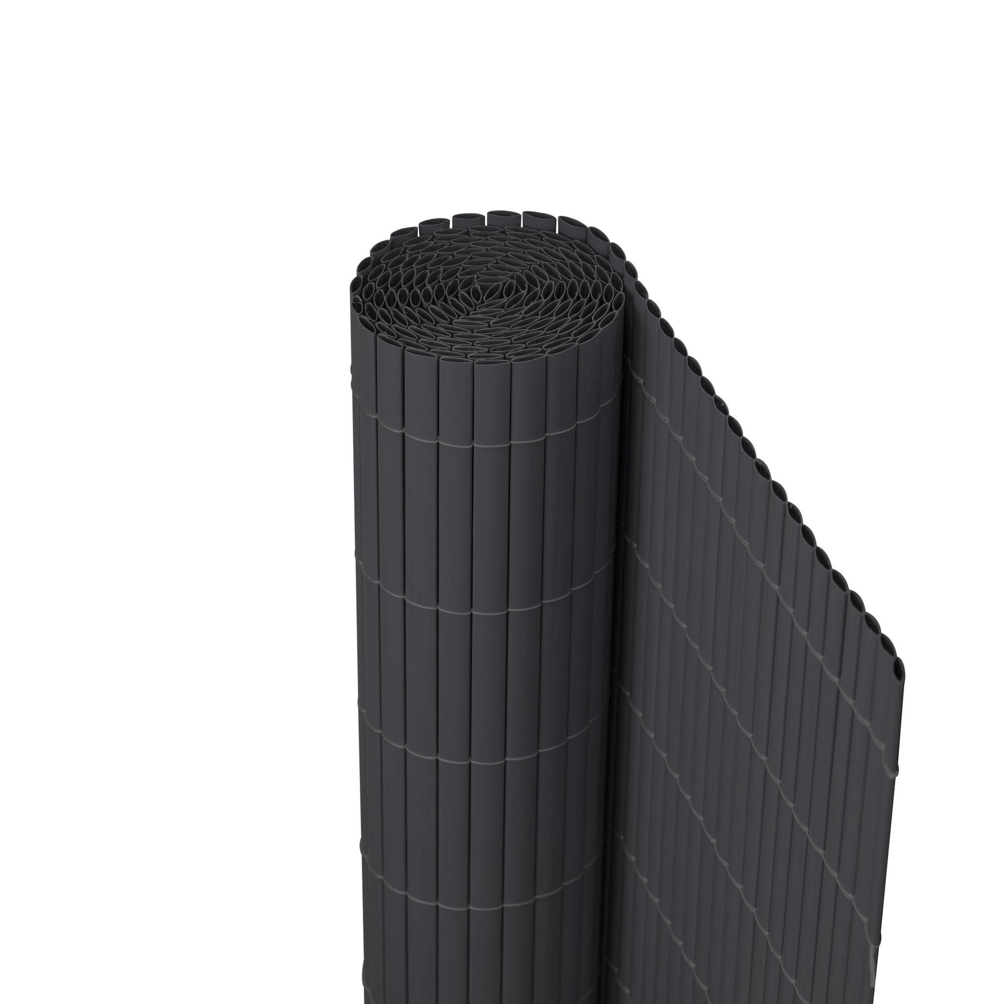 jarolift PVC Sichtschutzmatte, 90 x 300 cm, grau, (1-St), langlebig, witterungsbeständig, pflegeleicht, für Garten, Balkon