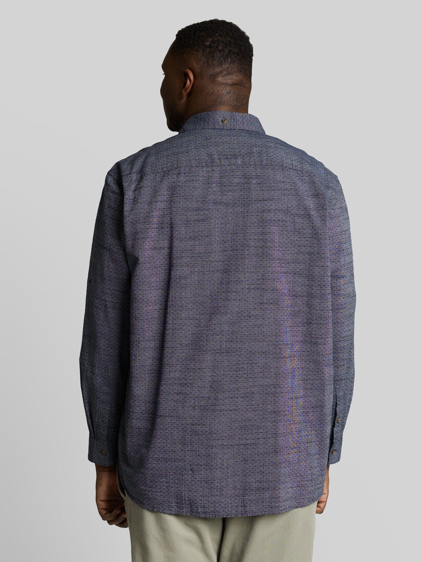 TOM TAILOR PLUS Langarmhemd Blusen & Shirts Plus Size - Regular Fit Hemd mit Turn-Up-Funktion