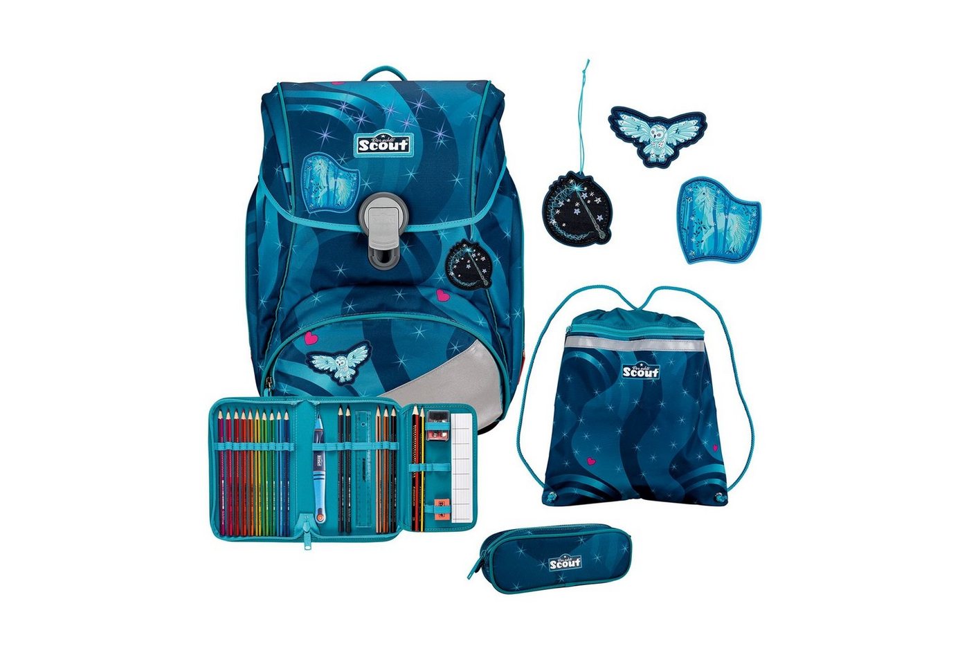 Scout Schulranzen Alpha (4-tlg), Polyester