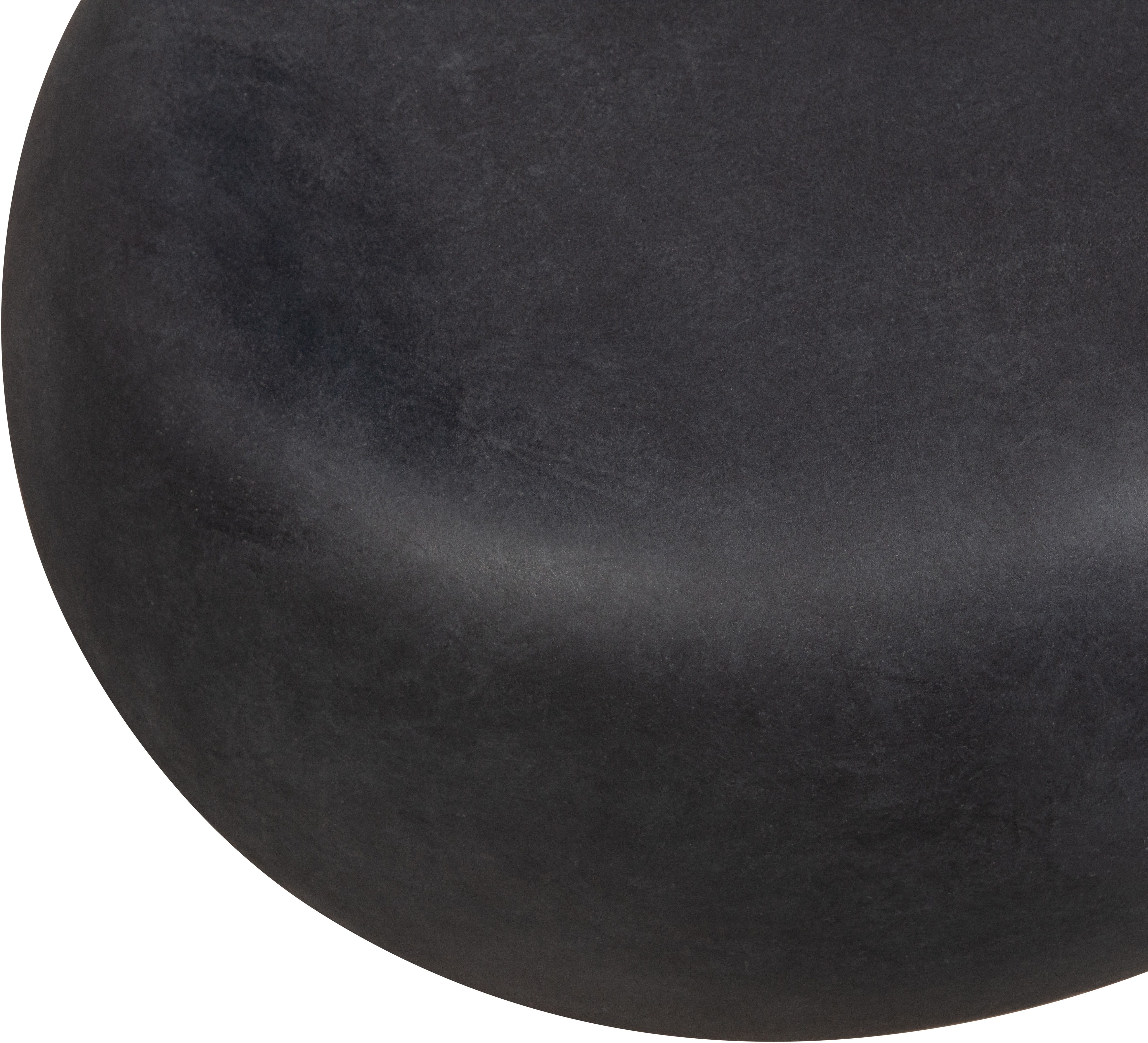 WOOOD Beistelltisch Pebble aus Fiberclay mit abgerundeter organischer Form, Tragkraft 90 kg, Glasfaser-Ton-Gemisch, offene Materialstruktur