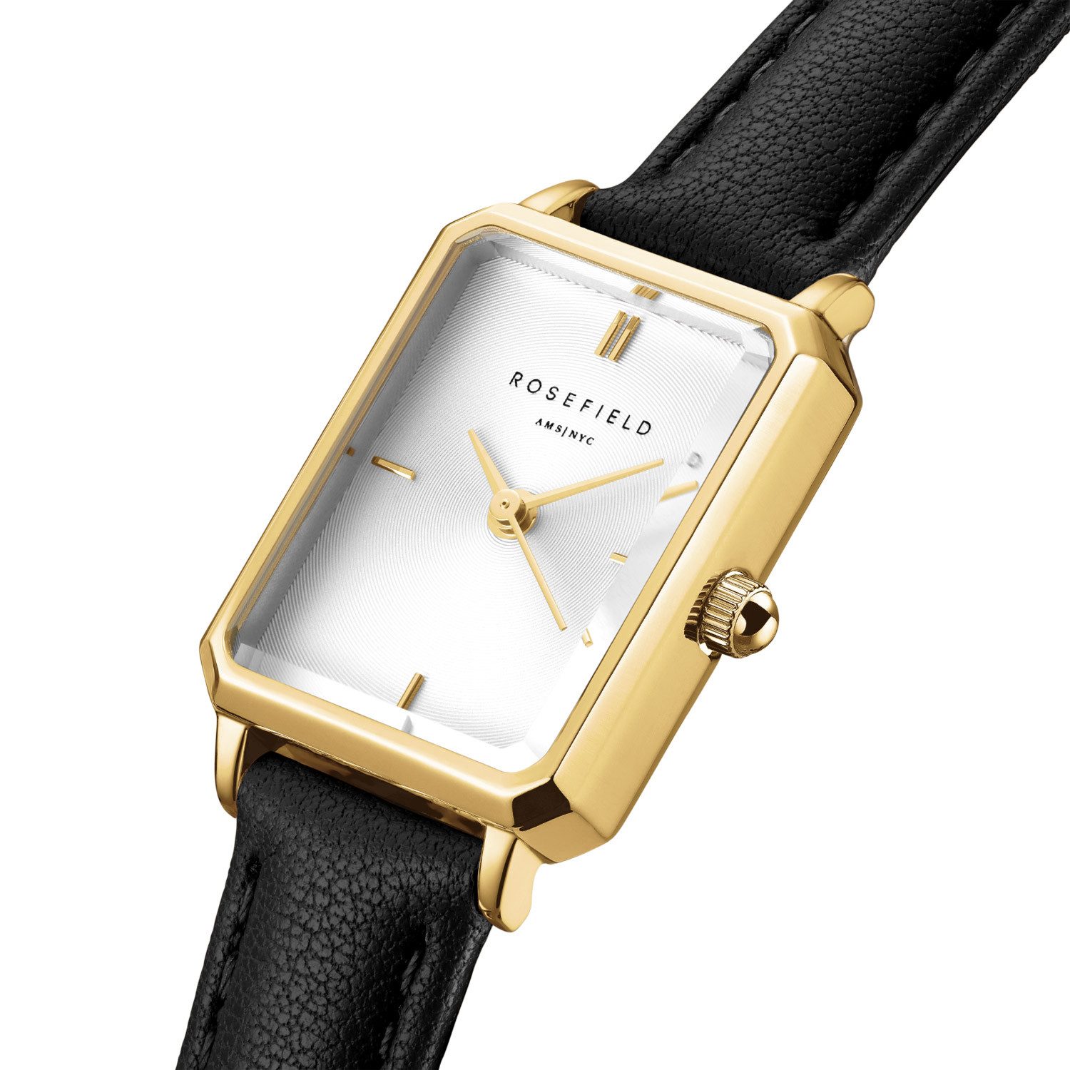 ROSEFIELD Quarzuhr Quarz Octagon XS Schwarz/Goldfarben günstig online kaufen