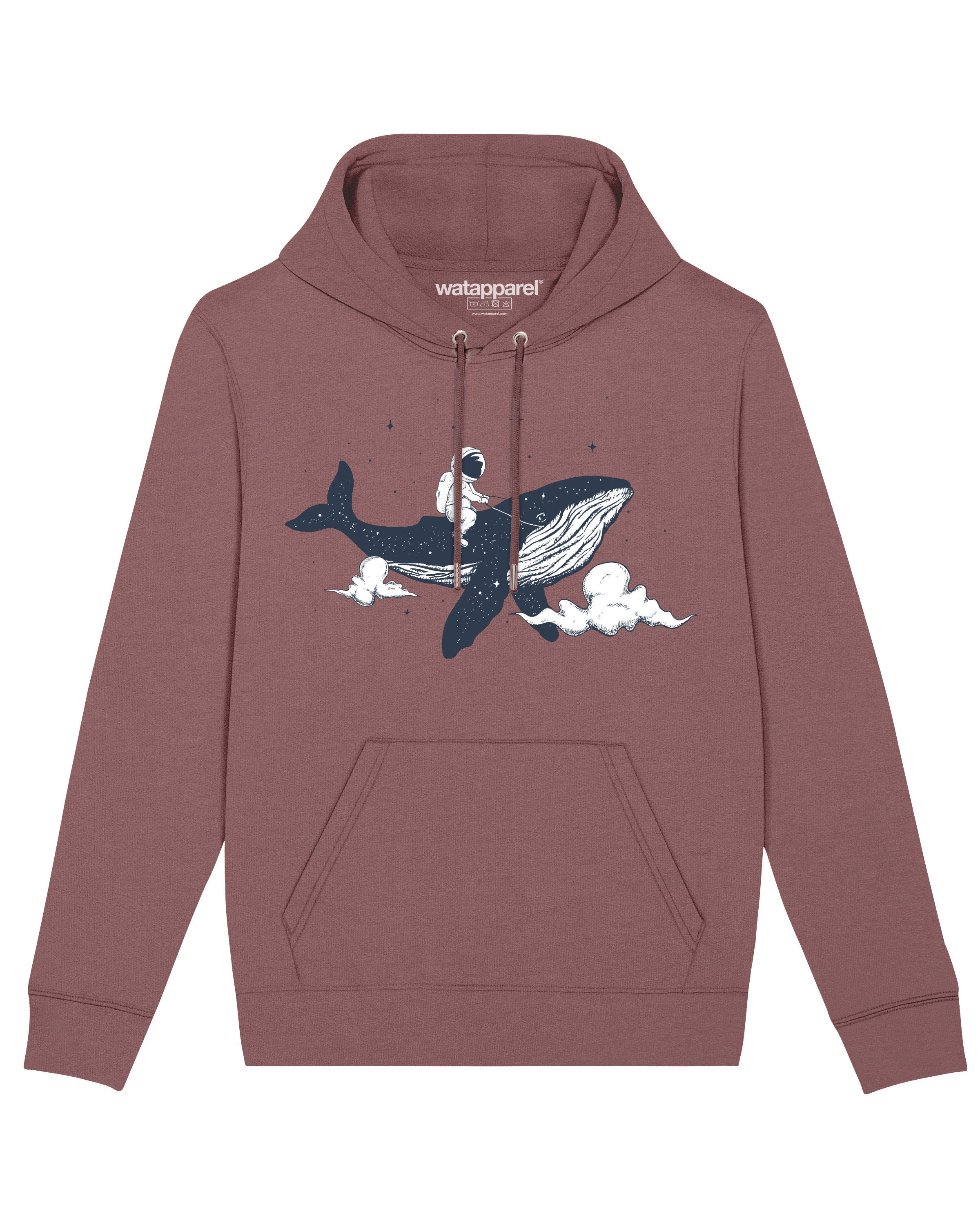 wat? Apparel Sweatshirt Spacewhale (1-tlg) Kaffa Coffee