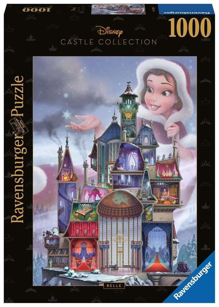 Ravensburger Puzzle Ravensburger 17334 Disney Castles: Belle 1000 Teile Puzzle, 1000 Puzzleteile, Made in Europe