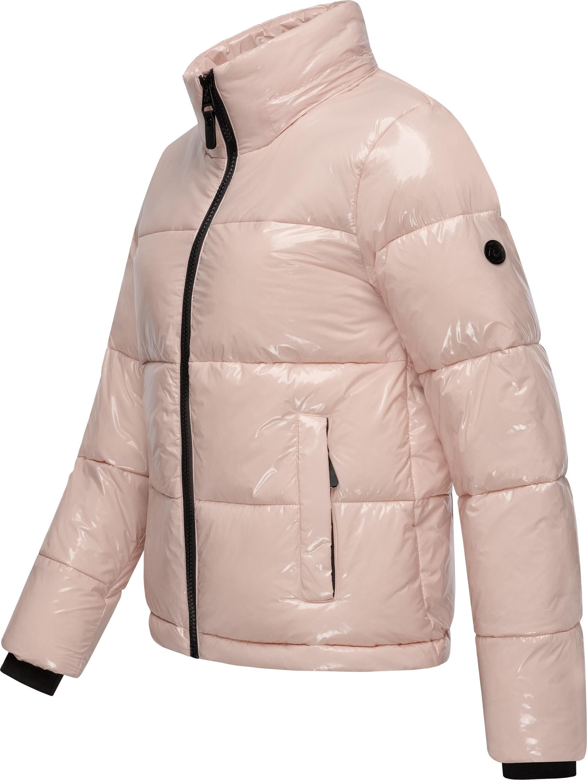 Ragwear Steppjacke Roobie super stylische, gänzende Damen Winterjacke