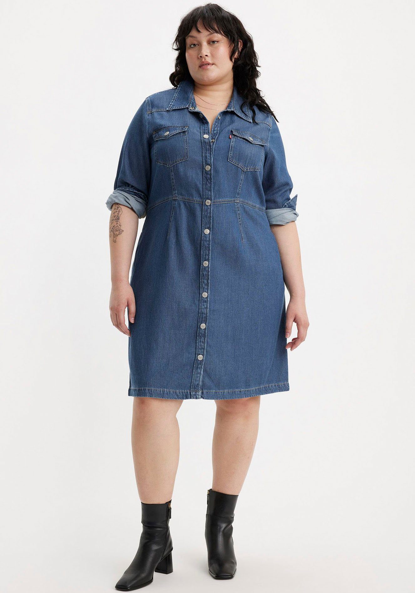 Levi's® Plus Jeanskleid Western Dress