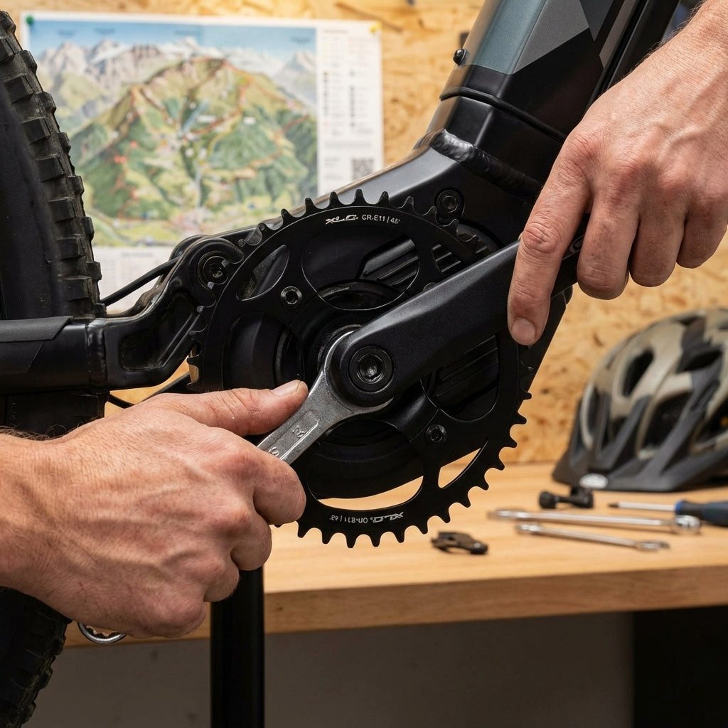 Kettenschaltung XLC E-Bike Kettenblatt für Mittelmotor Stahl BCD 104mm 42 Zähne 196g