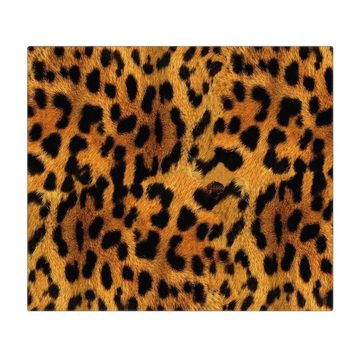 banjado Herd-Abdeckplatte Glas Leopard, (gehärtet, 1 tlg., inkl. selbstklebende Gummifüßchen)
