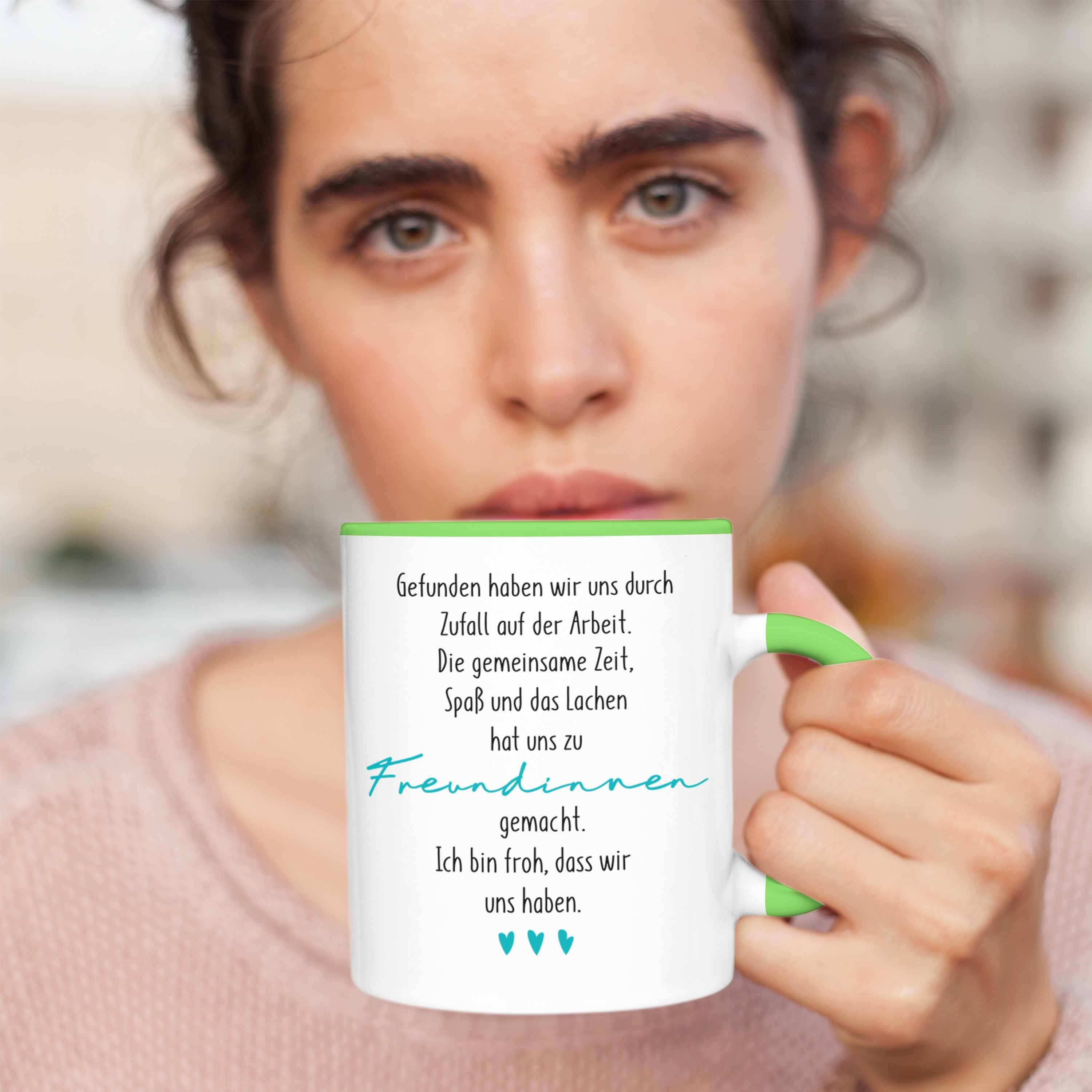 Arbeitskollegin Geschenkide Trendation Kollegin Geschenk Tasse Trendation - Grün Tasse Beste