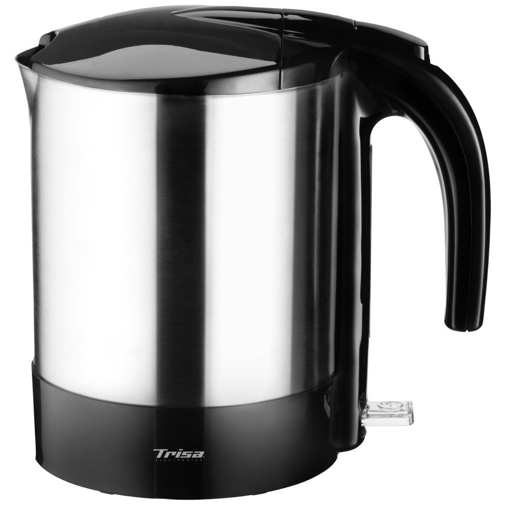 Trisa Wasserkocher Trisa W4875 Wasserkocher schnurlos, Überhitzungsschutz Silber, Schwarz, 1.70 l
