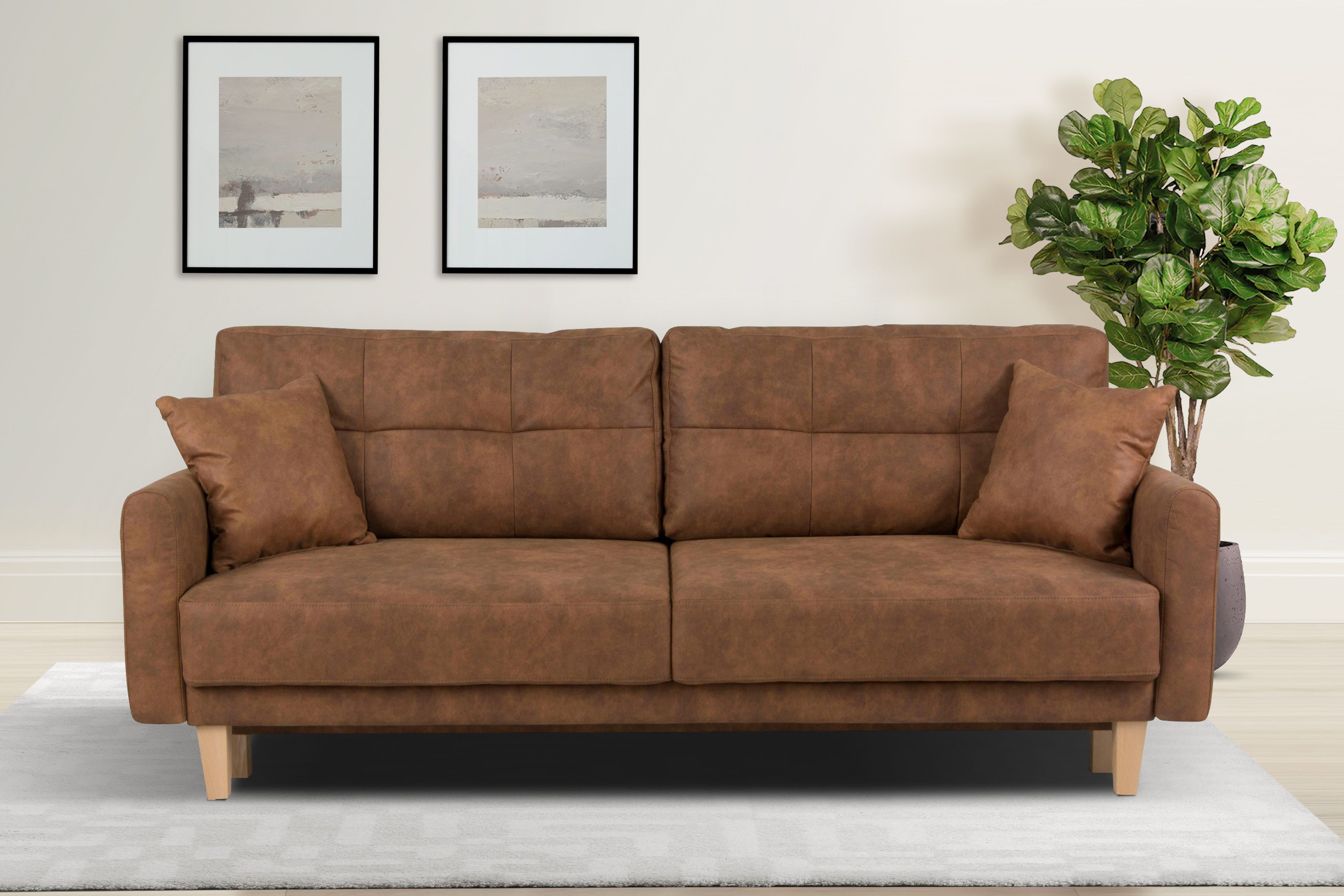 Home affaire 3-Sitzer TRIPLO optionale Schlafsofa günstig online kaufen