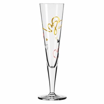 Ritzenhoff Champagnerglas 2er-Set Goldnacht F23, Kristallglas, Made in Germany