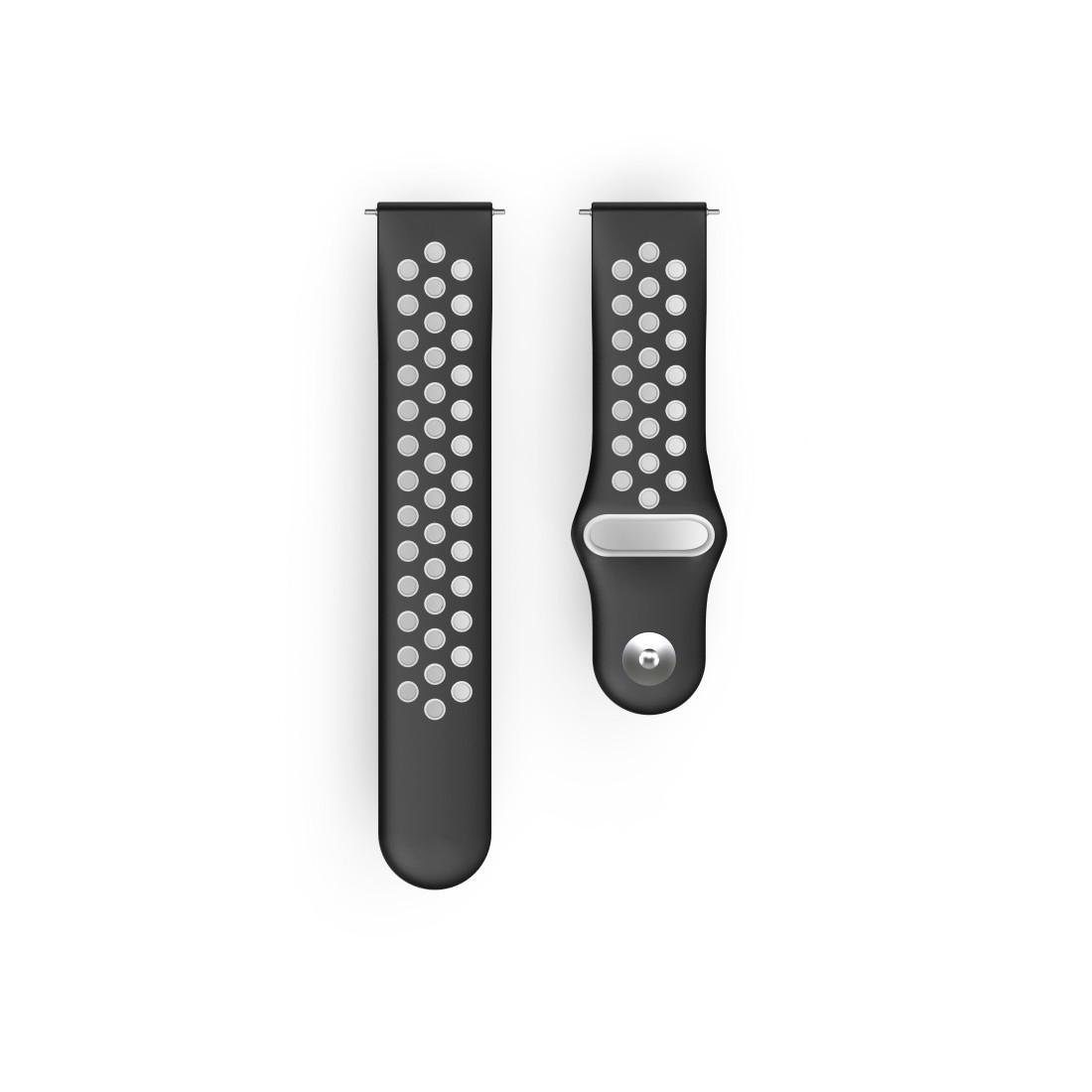 Fitbit atmungsaktives 22mm 2/Versa/Versa Ersatzarmband Lite, Smartwatch-Armband schwarz Versa Hama