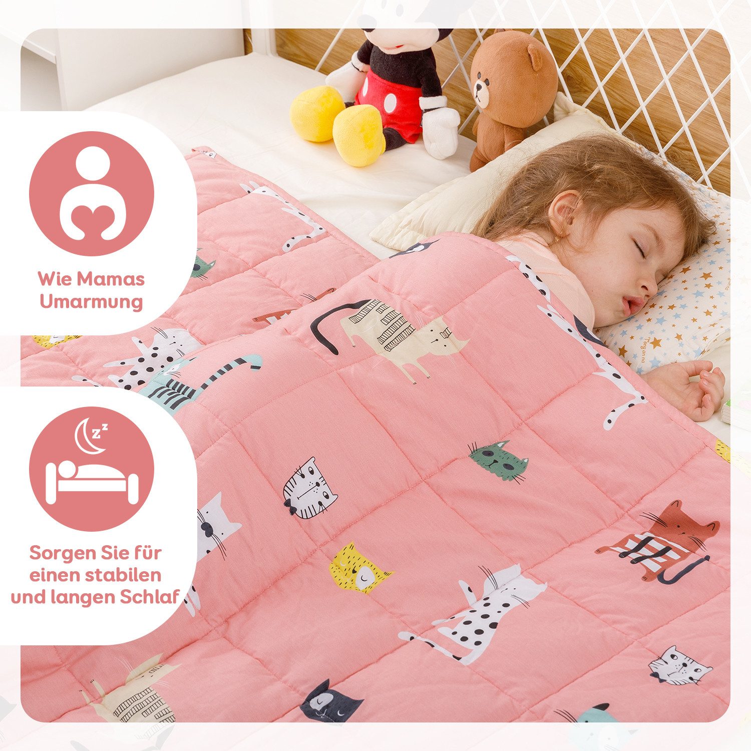 SiviO Gewichtsdecke Kinder Therapie-Bettdecke aus Baumwolle, günstig online kaufen