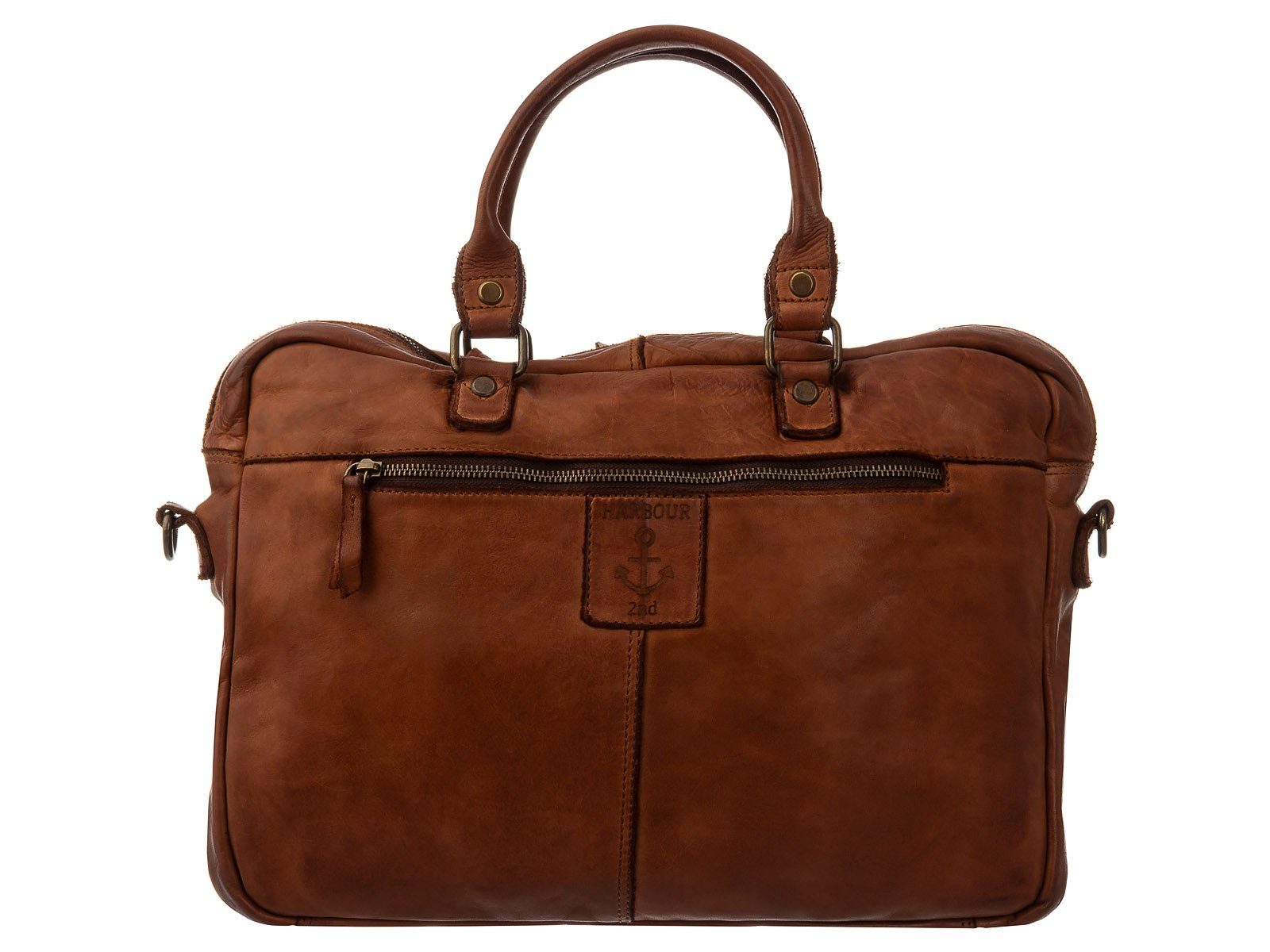 Casual Laptoptasche Leder Business Cool Bag-Stle 2nd (1-tlg), Jonathan HARBOUR Cognac