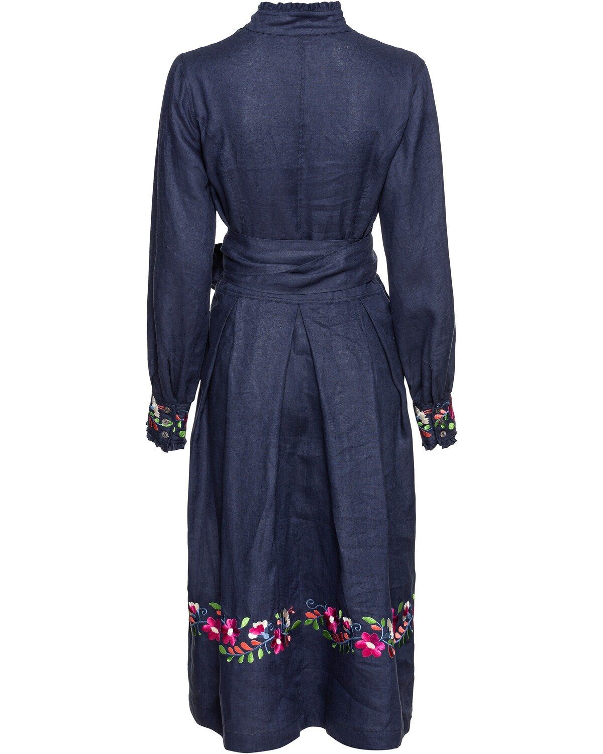 Reitmayer Blusenkleid Leinenkleid mit Blumenstick günstig online kaufen