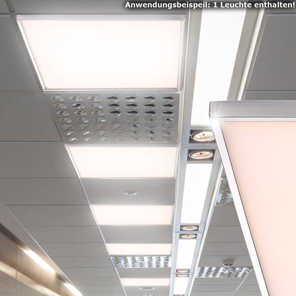 Panel, fest Hochwertige satiniert 16W matt LED-Leuchtmittel Globo LED Deckenleuchte LED Acryl Warmweiß, nickel opal verbaut,