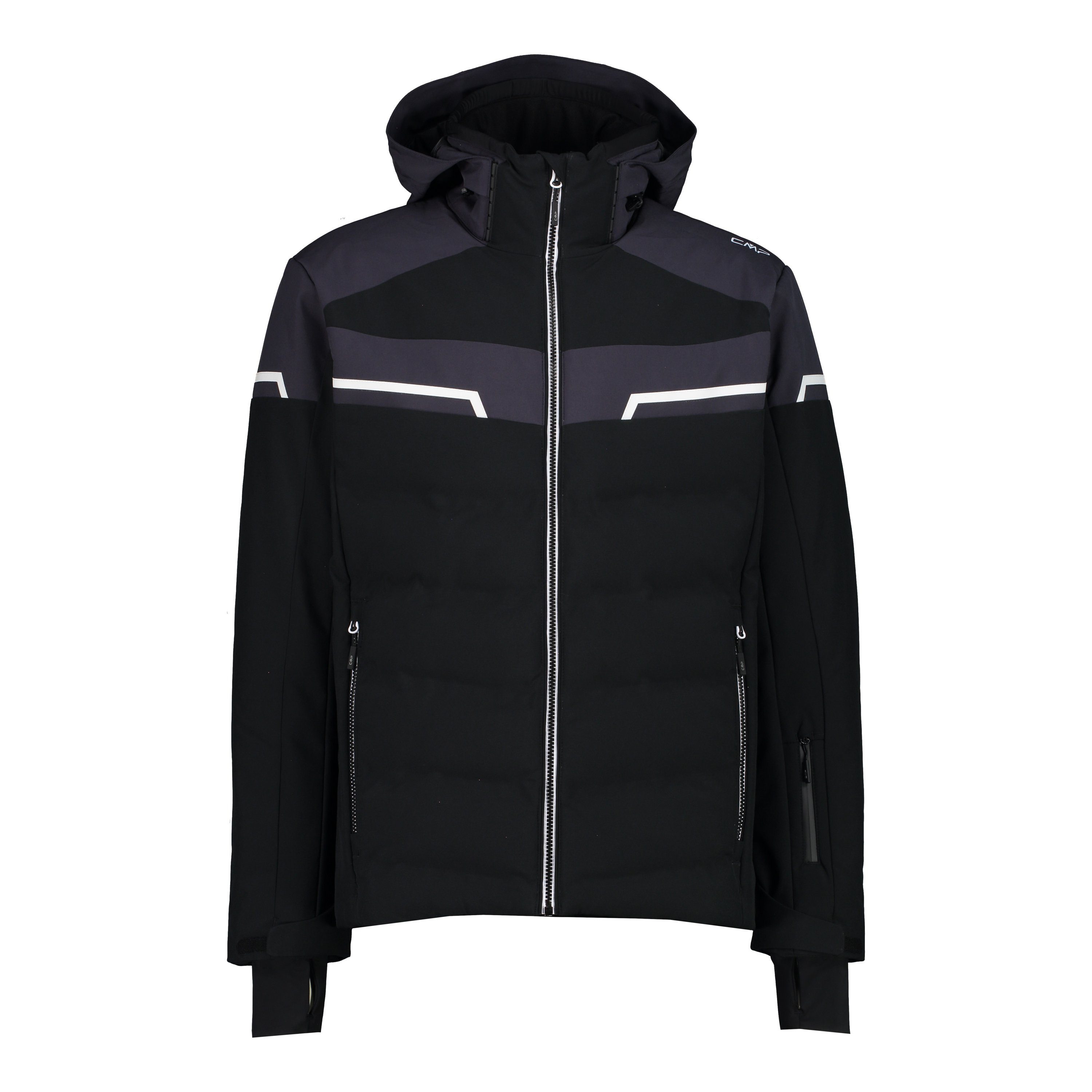 HOOD CMP ZIP Skijacke JACKET MAN NERO