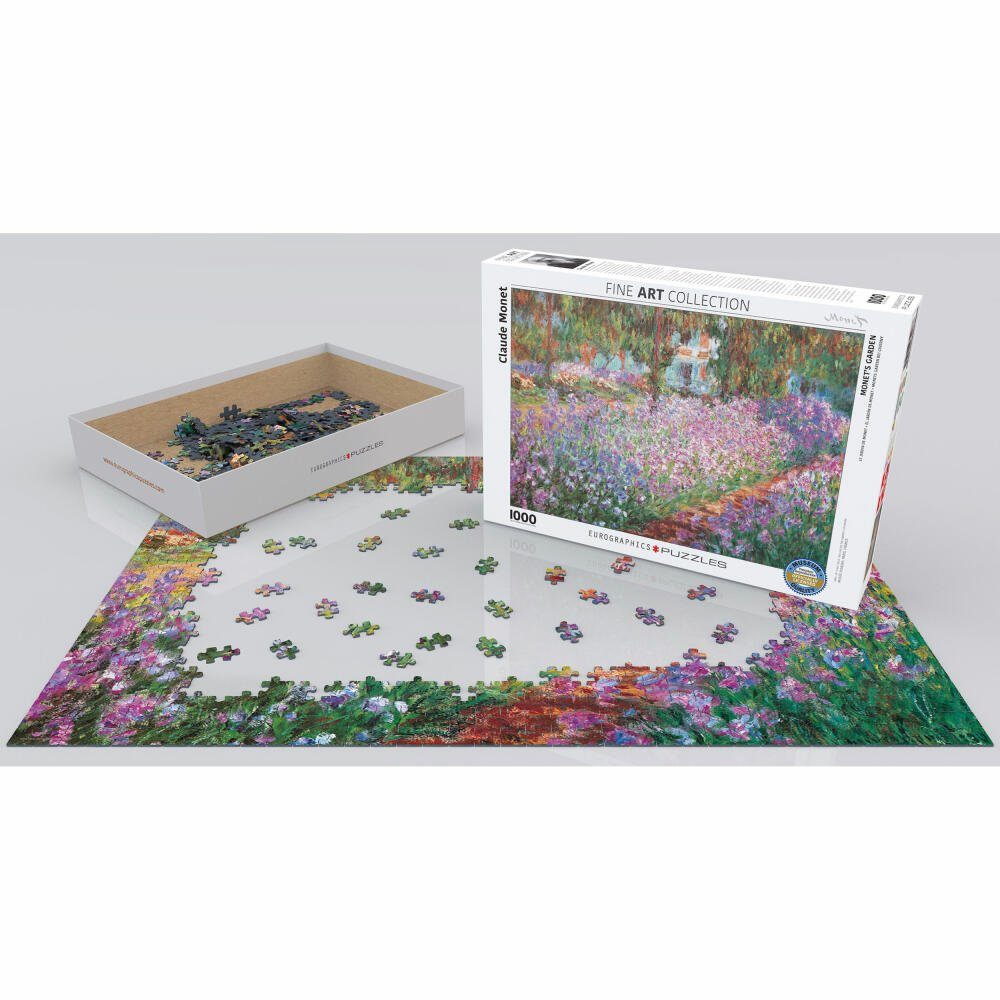 bei Monet, Puzzle EUROGRAPHICS Puzzleteile von 1000 Garten Claude Giverny Monets