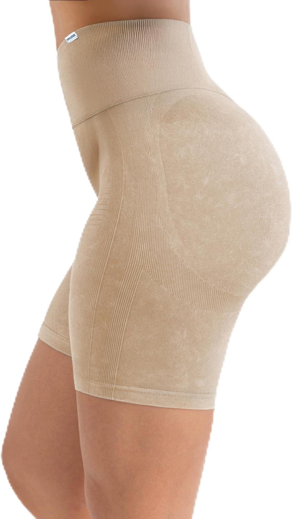 Smilodox Shorts Batik Ruth, High Waist V-Shape Hotpants mit Scrunch Yoga & günstig online kaufen