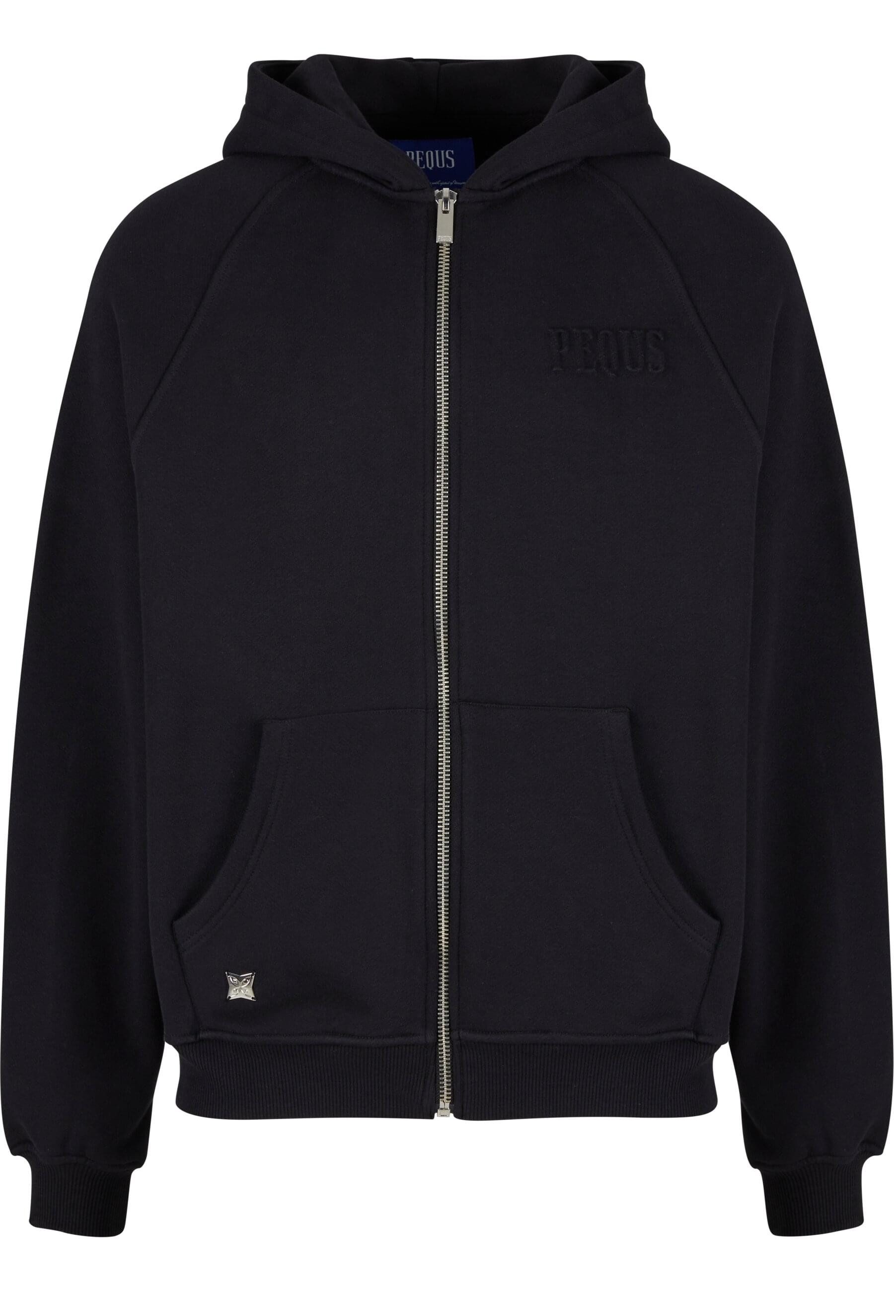 PEQUS Outdoorjacke PEQUS PEQUS Debossed Logo Zip-Cardigan (1-St)