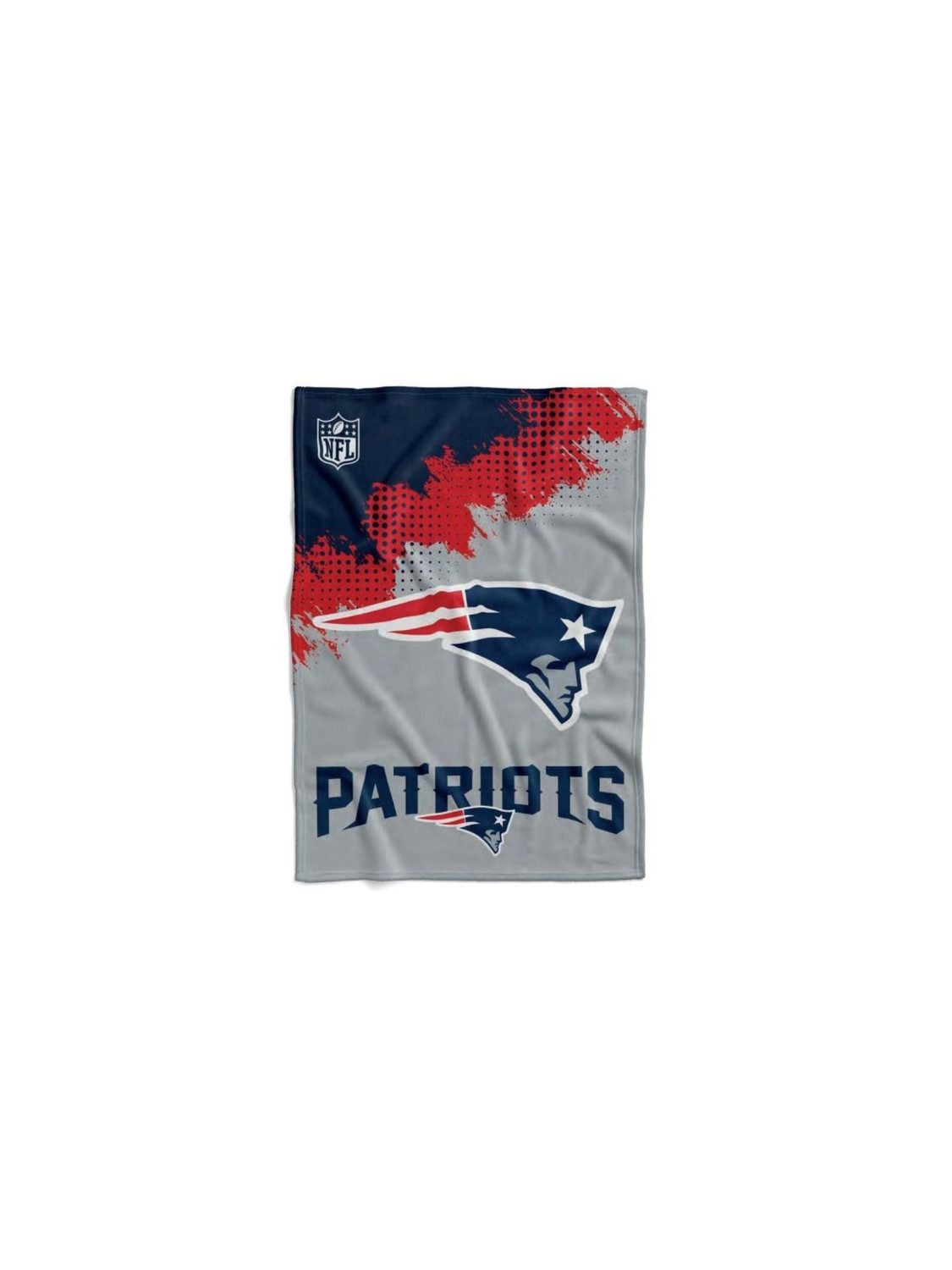 New England Patriots Tagesdecke New England Patriots Flannel Decke Throw "CORNER"
