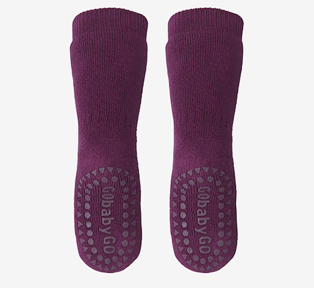 GoBabyGo ABS-Socken Kinder Stoppersocken - Rutschfeste Baby Krabbel Socken Gummi Noppen