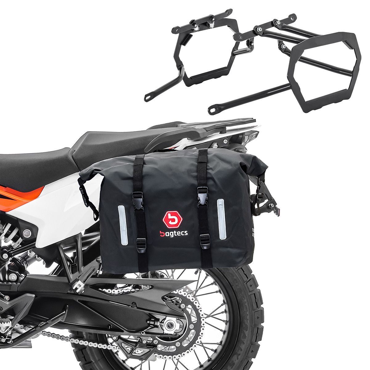 Kofferset Satteltaschen Set WP8 für KTM 790 / 890 Adventure/ R 19-26 + Kofferträ