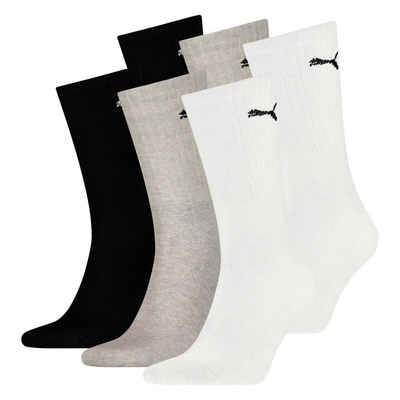 PUMA Sportsocken Unisex Sportsocken, 6 Paar - Tennissocken, Crew