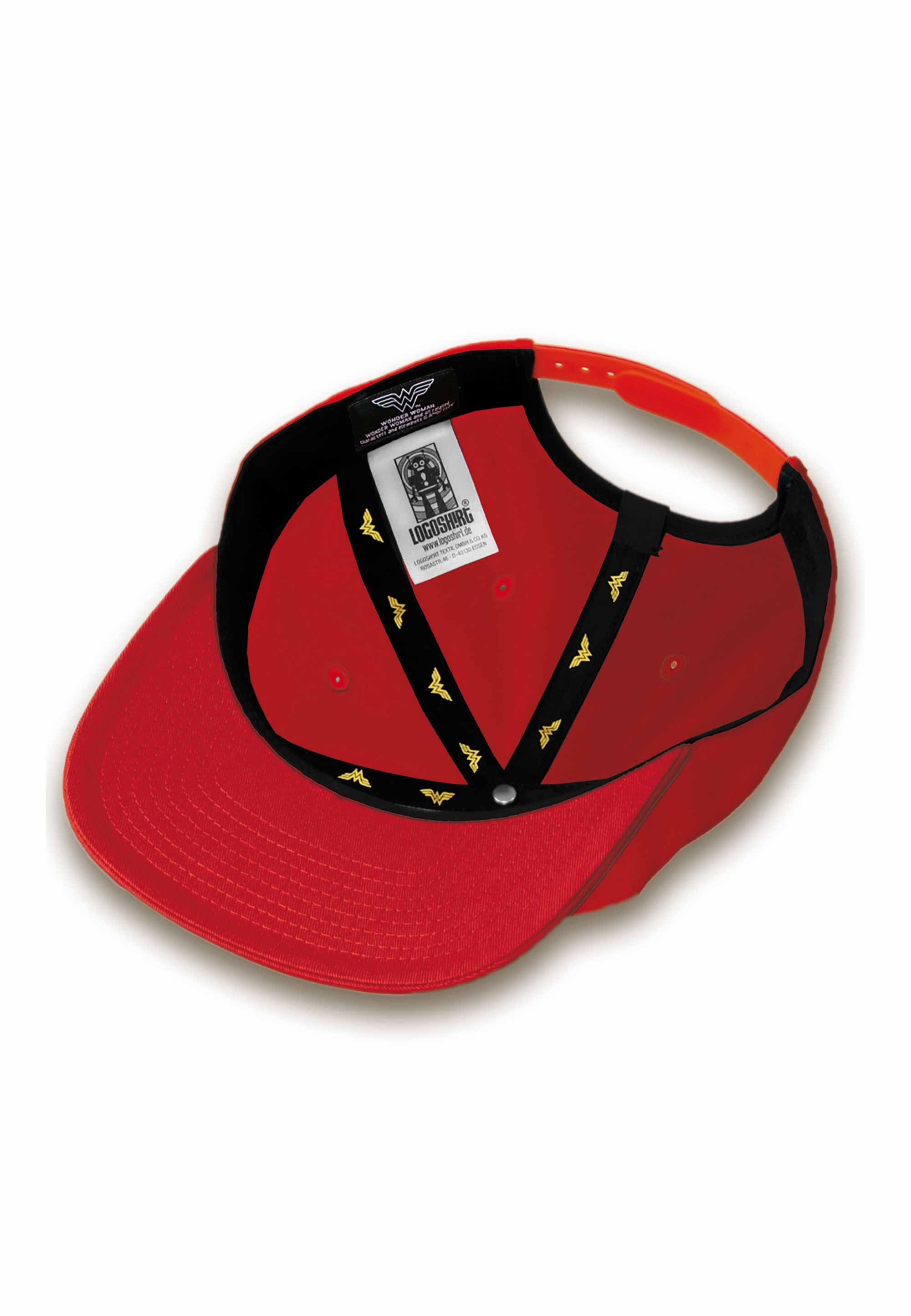 LOGOSHIRT Baseball Cap lizenzierter Wonder Woman DC mit Stickerei