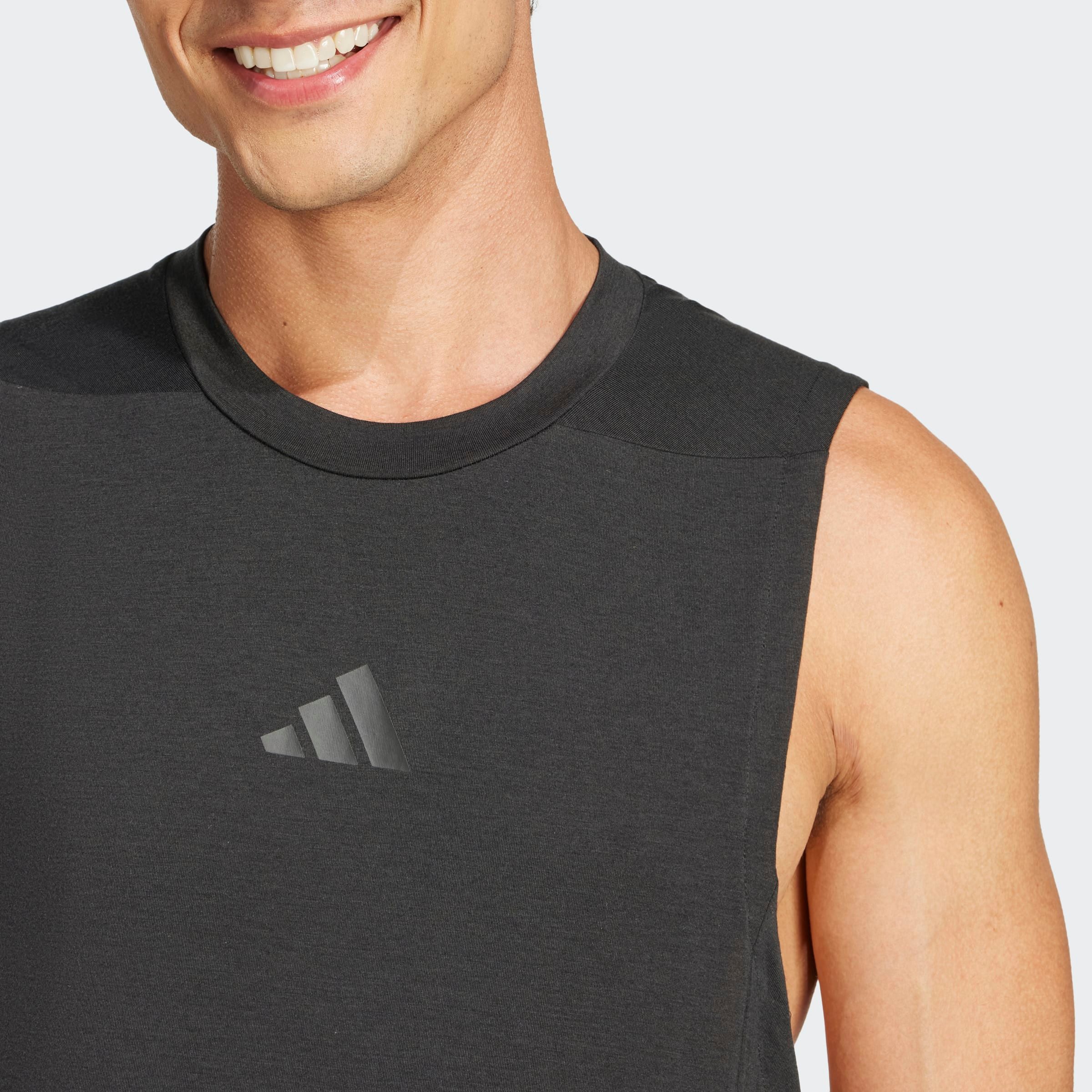 adidas Performance Tanktop D4T 3S TANK mit Rundhalsausschnitt, ohne Verschluss